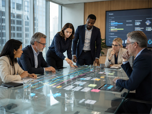 Enterprise project planning and delivery discussion