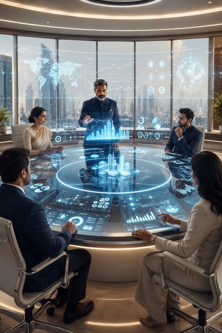 AI powered management decision views and decision intelligence