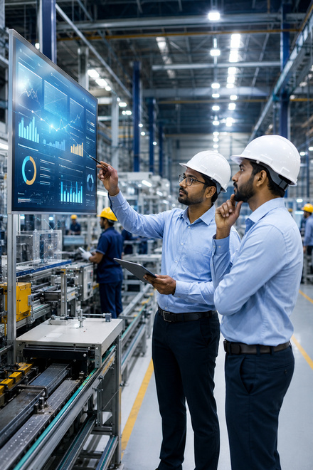 MES intelligence using AI to analyse production operations and plant performance