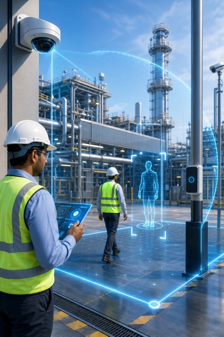 Restricted area monitoring with vision AI review