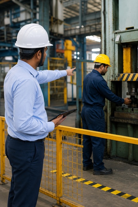 Safety violation detection using computer vision AI in an industrial plant